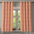 thumbnail image 1 of Ambesonne Burnt Orange Grommet Curtain, Bullseye Rhombus, 50" x 54", Burnt Orange and White, 1 of 6