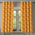 thumbnail image 1 of Ambesonne Burnt Orange Grommet Curtain, Foliage Nature Theme, 50" x 54", Burnt Orange Orange, 1 of 6