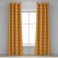 thumbnail image 1 of Ambesonne Burnt Orange Grommet Curtain, Foliage Nature Theme, 50" x 72", Burnt Orange Orange, 1 of 6