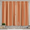 thumbnail image 1 of Ambesonne Burnt Orange Kitchen Curtains, Retro Themed Stripes, 55"x45", Burnt Orange Tan, 1 of 3