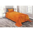 thumbnail image 1 of Ambesonne Burnt Orange Quilted Coverlet 2 Pcs, Shapes and Patterns, Twin Size, Burnt Orange, 1 of 2