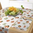 thumbnail image 1 of Ambesonne Burnt Orange Table Runner & Placemats, Watercolor Fruits, Placemat 4 pcs + Runner 12"x90", Burnt Orange Fern Green, 1 of 2