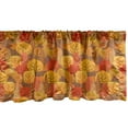 thumbnail image 1 of Ambesonne Burnt Orange Window Valance, Abstract Autumn Doodle Trees in Warm Tangerines Tones Fall Forest, Curtain Valance for Kitchen Bedroom Decor with Rod Pocket, 54" X 18", Multicolor, 1 of 2