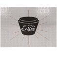 thumbnail image 1 of Ambesonne But First Coffee Jigsaw Puzzle Durable Cardboard, Retro Mug Design, 1000 pcs, Dark Brown Cinnamon, 1 of 5