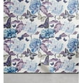 thumbnail image 1 of Ambesonne Butterflies and Flowers Peel & Stick Wallpaper for Home, Peony Bloom, 13"x72", Blue and Plum, 1 of 1