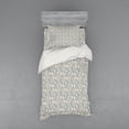 thumbnail image 1 of Ambesonne Butterfly Bedding Set 3 Pcs, Leaves Flourish Moths, Twin, Dust and Dark Maroon, 1 of 2