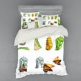 thumbnail image 1 of Ambesonne Butterfly Bedding Set 4 Pcs, Cocoon Nature Cycle, Queen, Multicolor, 1 of 3