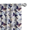 thumbnail image 1 of Ambesonne Butterfly Curtains, Pastel, Pair of 28"x63", Multicolor, 1 of 5