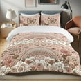 thumbnail image 1 of Ambesonne Butterfly Duvet Cover Set, Rainbow Sky in Rosy Tones, Queen, Pale Sepia and Blush, 1 of 4