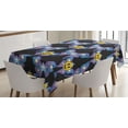 thumbnail image 1 of Ambesonne Butterfly Emoji Tablecloth Rectangular Table Cover, Dreamy Wings Spring, 60"x90", Dark Taupe Lilac Mustard, 1 of 4