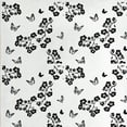 thumbnail image 1 of Ambesonne Butterfly Fabric by the Yard Upholstery, Japanese Monochrome, 5 Yards, Black White, 1 of 4