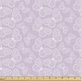 thumbnail image 1 of Ambesonne Butterfly Fabric by the Yard Upholstery, Winged Animals Pastel Art, 1 Yard, Pale Mauve Pink and Grey, 1 of 5
