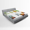 thumbnail image 1 of Ambesonne Butterfly Fitted Sheet, Cocoon Nature Cycle, Full Size, Multicolor, 1 of 2