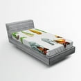 thumbnail image 1 of Ambesonne Butterfly Fitted Sheet, Cocoon Nature Cycle, Twin XL Size, Multicolor, 1 of 2