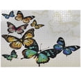 thumbnail image 1 of Ambesonne Butterfly Jigsaw Puzzle, Monarch Shades Ombre, Heirloom-Quality Fun Activity for Family Durable Cardboard, 1000 pcs, Multicolor, 1 of 6