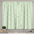 thumbnail image 1 of Ambesonne Butterfly Kitchen Curtains, Green Flying Animals Art, 55"x45", Lime Green and White, 1 of 1