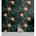 thumbnail image 1 of Ambesonne Butterfly Peel & Stick Wallpaper for Home, Art Night Jungle Wings, 13"x36", Teal Marigold Cocoa, 1 of 5