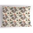 thumbnail image 1 of Ambesonne Butterfly Pillow Sham, Soft Colored Animals, 26" X 20", Multicolor, 1 of 2