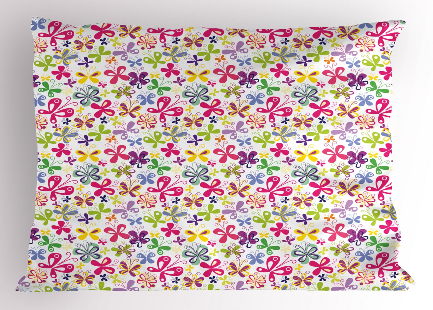 Ambesonne butterfly pillow sham spring inspired fauna 26 x 20
