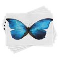 thumbnail image 1 of Ambesonne Butterfly Place Mats Set of 4, Modern Blue Ombre, Standard Size, Pale Blue Dark Blue, 1 of 6
