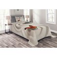 thumbnail image 1 of Ambesonne Butterfly Quilted Bedspread Set 2 Pcs, Rocks Serenity, Twin Size, Beige Orange, 1 of 3