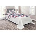 thumbnail image 1 of Ambesonne Butterfly Quilted Coverlet 2 Pcs, Wings Feminine, Twin Size, Blue Purple Pink, 1 of 2