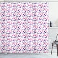 thumbnail image 1 of Ambesonne Butterfly Shower Curtain, Simplistic Geometry Bugs, 69"Wx75"L, Multicolor, 1 of 1