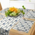 thumbnail image 1 of Ambesonne Butterfly Table Runner & Placemats, Branches Green Leaves, Placemat 4 pcs + Runner 12"x72", Blue Brown and Green, 1 of 2