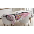 thumbnail image 1 of Ambesonne Butterfly Tablecloth Rectangular Table Cover, Fantasy Girl in Flowers, 52"x70", Multicolor, 1 of 4