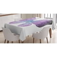 thumbnail image 1 of Ambesonne Butterfly Tablecloth Rectangular Table Cover, Pointillist Butterfly, 60"x90", Dark Purple and Violet, 1 of 4