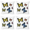 thumbnail image 1 of Ambesonne Butterfly Throw Pillow Cover 4 Pack, Nature Moths Wings, 18", Multicolor, 1 of 6