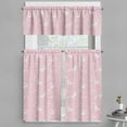 thumbnail image 1 of Ambesonne Butterfly Valance & Curtain, Soft Pink Floral, 55"x45", Pale Pink White, 1 of 6