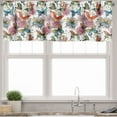 thumbnail image 1 of Ambesonne Butterfly Valance Pack of 2, Carnations Vintage, 54"X12", Multicolor, 1 of 4