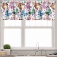 thumbnail image 1 of Ambesonne Butterfly Valance Pack of 2, Floral Vibrant Ethnic, 42"X18", Multicolor, 1 of 3