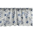 thumbnail image 1 of Ambesonne Butterfly Window Valance, Bluebell Flowers Moths, 54" X 18", Pearl Multicolor, 1 of 3