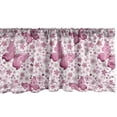 thumbnail image 1 of Ambesonne Butterfly Window Valance, Pink Flowers, 54" X 12", Pale Pink White, 1 of 3