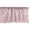 thumbnail image 1 of Ambesonne Butterfly Window Valance, Soft Pink Floral, 54" X 18", Pale Pink White, 1 of 3