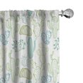 thumbnail image 1 of Ambesonne Cactus Window Curtains, Cacti Outlines, Each 28" W x 63" L, Dark Seafoam and Pale Green, 1 of 4