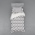 thumbnail image 1 of Ambesonne Cactus Bedding Set 3 Pcs, Monochrome Saguaro Botanical, Twin, Charcoal Grey White, 1 of 3