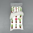 thumbnail image 1 of Ambesonne Cactus Bedding Set 3 Pcs, Plant Variety Cartoon, Twin XL, Multicolor, 1 of 2