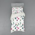 thumbnail image 1 of Ambesonne Cactus Bedding Set 3 Pcs, Springtime in Hawaii, Twin, Multicolor, 1 of 3