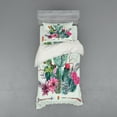 thumbnail image 1 of Ambesonne Cactus Bedding Set 3 Pcs, Thorny Boho Blossoms, Twin, Multicolor, 1 of 2