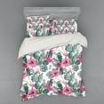 thumbnail image 1 of Ambesonne Cactus Bedding Set 4 Pcs, Spring Blooms Boho Style, Queen, Multicolor, 1 of 3