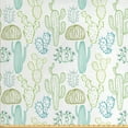 thumbnail image 1 of Ambesonne Cactus Fabric by the Yard Upholstery, Cacti Outlines, 10 Yards, Dark Seafoam and Pale Green, 1 of 4