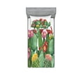 thumbnail image 1 of Ambesonne Cactus Fitted Sheet & Pillow Sham Set, Saguaro Tropical Garden, Twin, Multicolor, 1 of 2