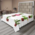 thumbnail image 1 of Ambesonne Cactus Flat Sheet, Plant Variety Cartoon, Full Size, Multicolor, 1 of 1
