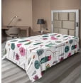 thumbnail image 1 of Ambesonne Cactus Flat Sheet, Springtime in Hawaii, Twin Size, Multicolor, 1 of 1