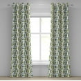thumbnail image 1 of Ambesonne Cactus Grommet Curtain, Tropical Foliage Motif, 50" x 120", Green Reseda Green, 1 of 6