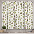 thumbnail image 1 of Ambesonne Cactus Kitchen Curtains, Garden Plants Succulents, 55"x39", Multicolor, 1 of 2