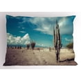 thumbnail image 1 of Ambesonne Cactus Pillow Sham, Sunny Hot Desert Plant, 26" X 20", Multicolor, 1 of 2
